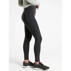 Athleta Delancy Moto Tights Leggings